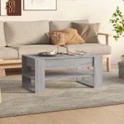 vidaXL Soffbord grå sonoma-ek 102x55x45 cm konstruerat trä