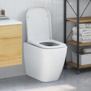 vidaXL Snabbt l Release Toalettlock med Soft Close Duroplast Vit