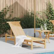 vidaXL Solsäng 55x199x30 cm bambu