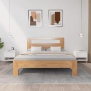 vidaXL Sängbord 2 st vit 50x46x50 cm konstruerat trä