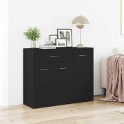 vidaXL Skänk svart 88x30x70 cm konstruerat trä