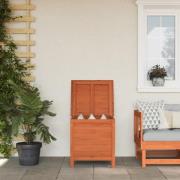 vidaXL Dynbox brun 50x49x56,5 cm massivt granträ