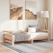 vidaXL Dagbädd utdragbar utan madrass 90x190 cm