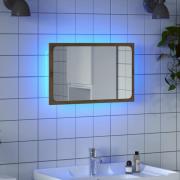 vidaXL Badrumsspegel med LED artisan ek 60x8,5x38 cm