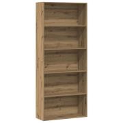 vidaXL Bokhylla ek 80x30x189 cm konstruerat trä