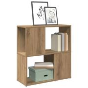 vidaXL Bokhylla artisan ek 60x24x63 cm konstruerat trä