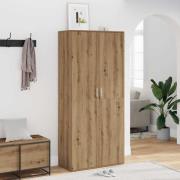 vidaXL Skoställ artisan ek 80x39x178 cm konstruerat trä