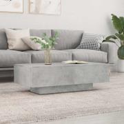 vidaXL Soffbord betonggrå 100x49,5x31 cm konstruerat trä
