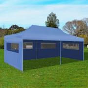 vidaXL Pop-up partytält hopfällbart 3 x 6 m blå