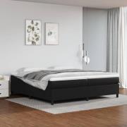vidaXL Boxspring-sängram svart 200x200 cm konstläder