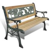 vidaXL Barnbänk 84 cm trä