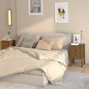 vidaXL Sängbord 2 st honungsbrun 40x35x61,5 cm massiv furu