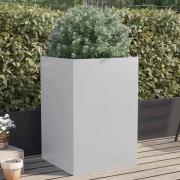 vidaXL Odlingslåda silver 52x48x75 cm galvaniserat stål