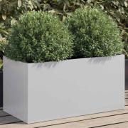 vidaXL Odlingslåda silver 62x30x29 cm galvaniserat stål