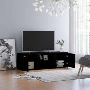 vidaXL TV-bänk svart 120x34x37 cm konstruerat trä