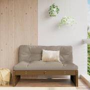 vidaXL Mittensoffa honungsbrun 120x80 cm massiv furu