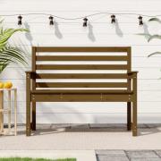 vidaXL Trädgårdsbänk honungsbrun 109x48x91,5 cm massiv furu