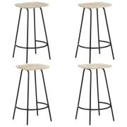 vidaXL Barstolar 4 st massivt mangoträ