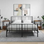 vidaXL Sängbord 2 st rökfärgad ek 50x41x65 cm konstruerat trä