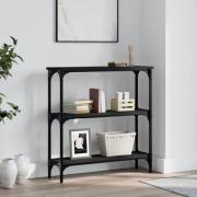 vidaXL Konsolbord svart 75x22,5x75 cm konstruerat trä