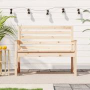 vidaXL Trädgårdsbänk 109x48x91,5 cm massiv furu