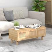 vidaXL Soffbord brun 80x40x30 cm konstruerat trä&massiv furu