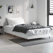 vidaXL Sängram vit 100x200 cm konstruerad trä