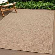 vidaXL Matta ZIZUR beige 160x230 cm jutelook inomhus och utomhus
