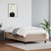 vidaXL Sängram cappuccino 90x200 cm konstläder