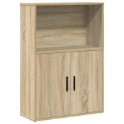 vidaXL Bokhylla sonoma-ek 60x24x85 cm konstruerat trä