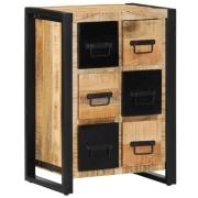 vidaXL Skänk 50x35x70 cm massivt grovt mangoträ