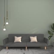 vidaXL Bäddsoffa 2-sits ljusgrå tyg