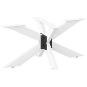 vidaXL Soffbordsben Spindelform vit 98x58x(42-43) cm stål