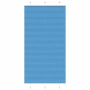 vidaXL Plisserad persienn blå 105x200 cm tyg bredd 104,4cm polyester