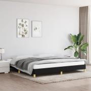 vidaXL Sängram utan madrass svart 200x200 cm tyg
