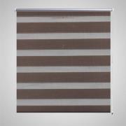 Rullgardin randig brun 40 x 100 cm transparent