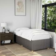 vidaXL Sängram utan madrass Taupe 80x200cm tyg