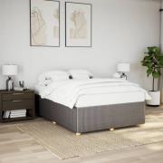 vidaXL Sängram utan madrass taupe 140x200 cm tyg