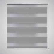 Rullgardin randig grå 60 x 100 cm transparent