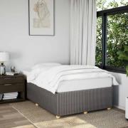 vidaXL Sängram utan madrass taupe 120x200 cm tyg