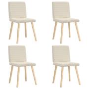 vidaXL Matstolar 4 st linnetyg