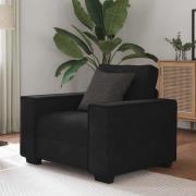 vidaXL Soffstol svart 60 cm sammet