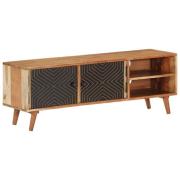 vidaXL Tv-bänk 112x30x40 cm massiv akacia