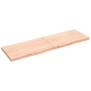 vidaXL Hyllplan 200x60x(2-6) cm obehandlad massiv ek