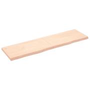vidaXL Hyllplan 180x50x(2-6) cm obehandlad massiv ek