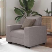 vidaXL Soffstol taupe 60 cm tyg