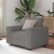 vidaXL Soffstol ljusgrå 60 cm manchestertyg