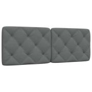 vidaXL Headboard Cushion Dark Grey 140 cm Fabric