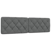 vidaXL Headboard Cushion Dark Grey 180 cm Fabric