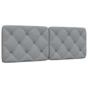vidaXL Headboard Cushion Light Grey 120 cm Fabric